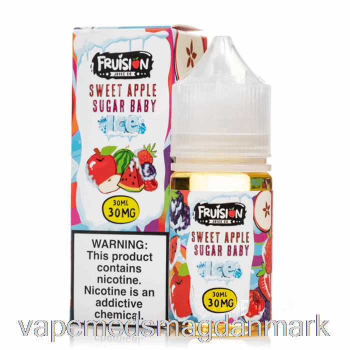 Vape Væske Iced Sød æble Sukker Baby - Frugtsalte - 30ml 50mg